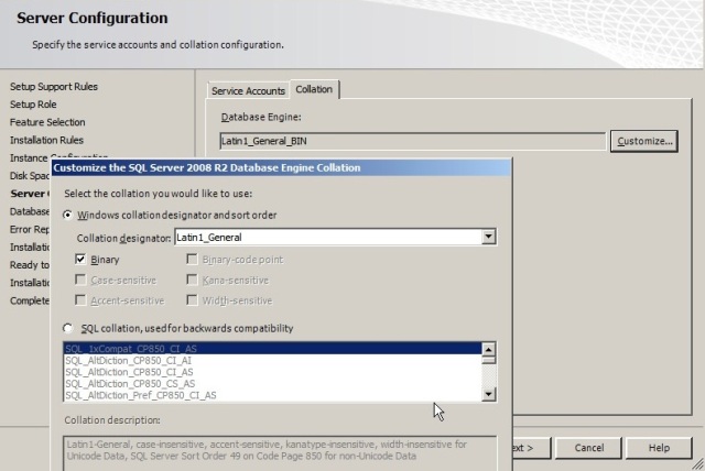 actix instance of sql server express