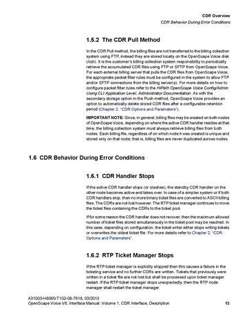 File:OpenScape Voice V6, CDR Interface Manual.pdf