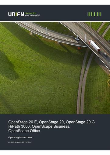 File:User Manual OpenStage 20 HFA HiPath 3000, OpenScapeBusiness, OpenScape Office.pdf